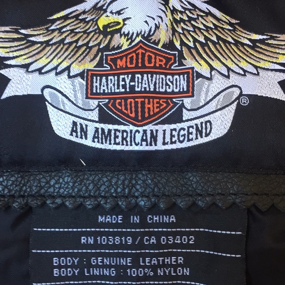 Harley-Davidson Leather Cafe Racer Riding Jacket - Picture 8 of 14